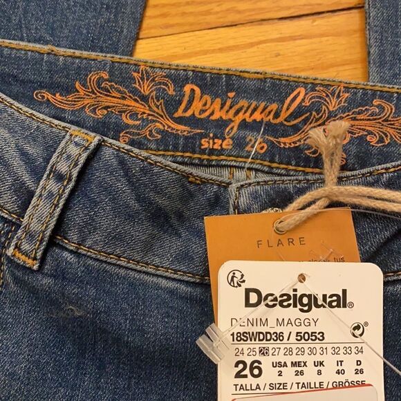 NWT Desigual Jeans Maggy size 2 - Picture 9 of 14